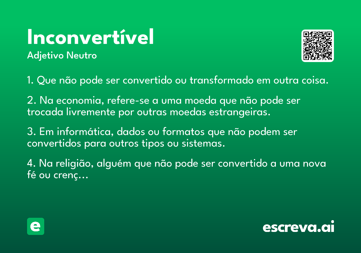 inconvertível