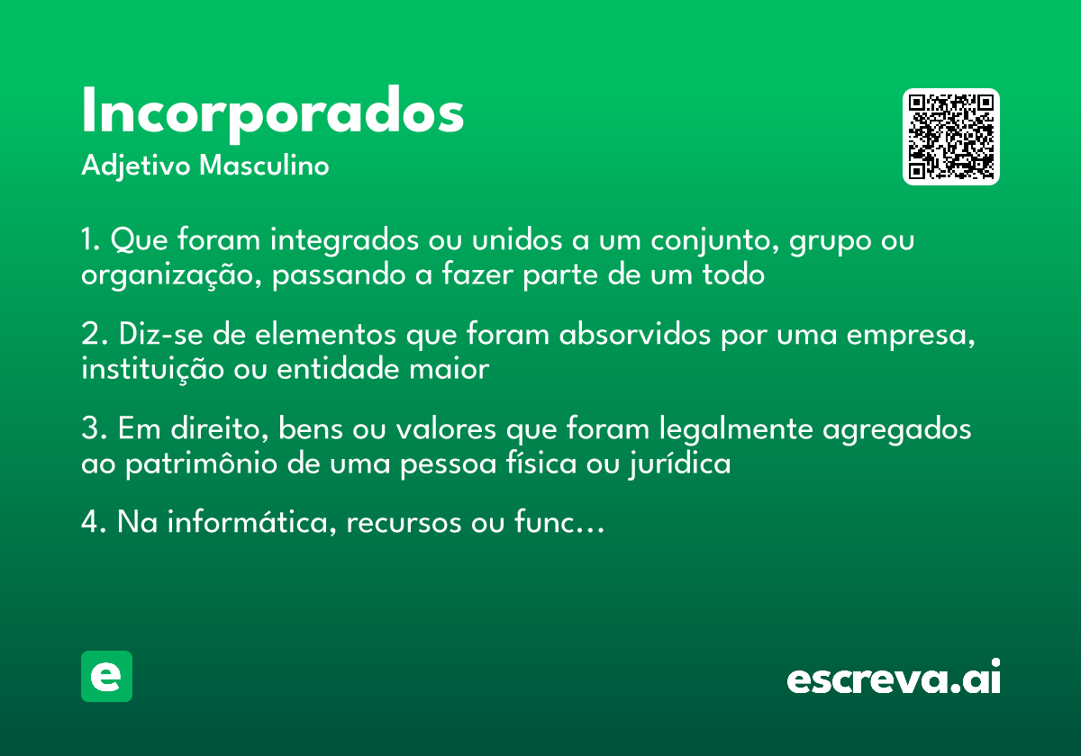 incorporados