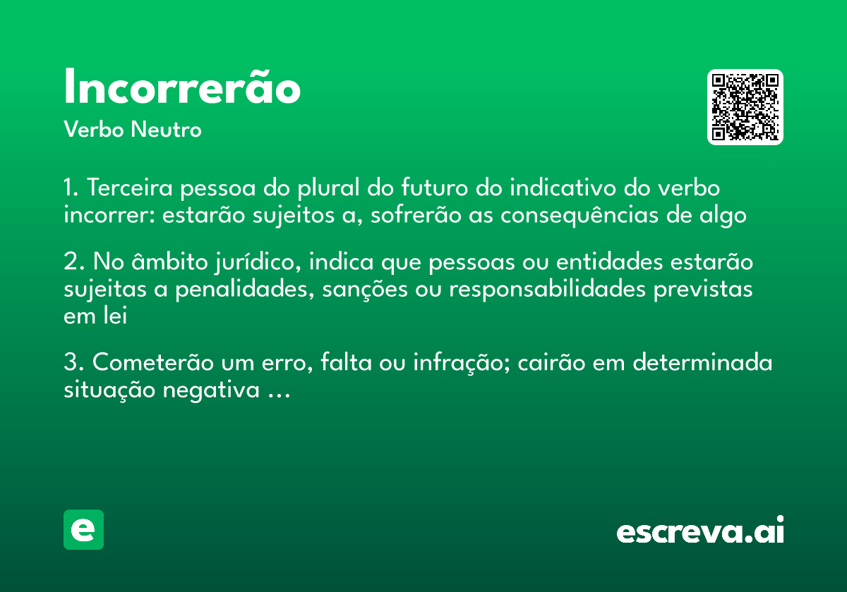incorrerão