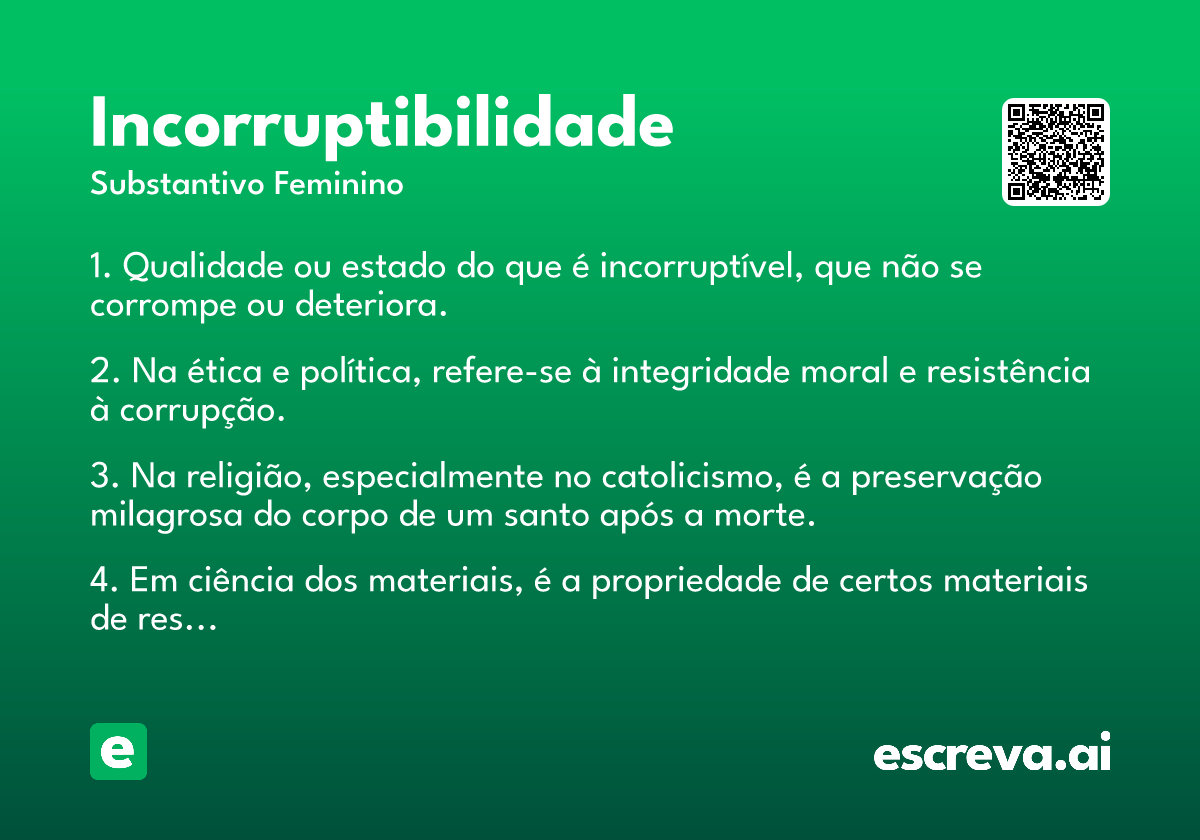 incorruptibilidade