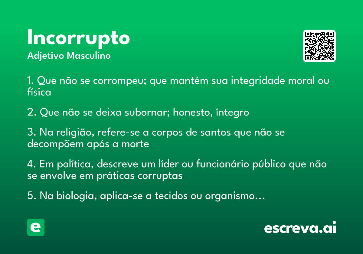 incorrupto