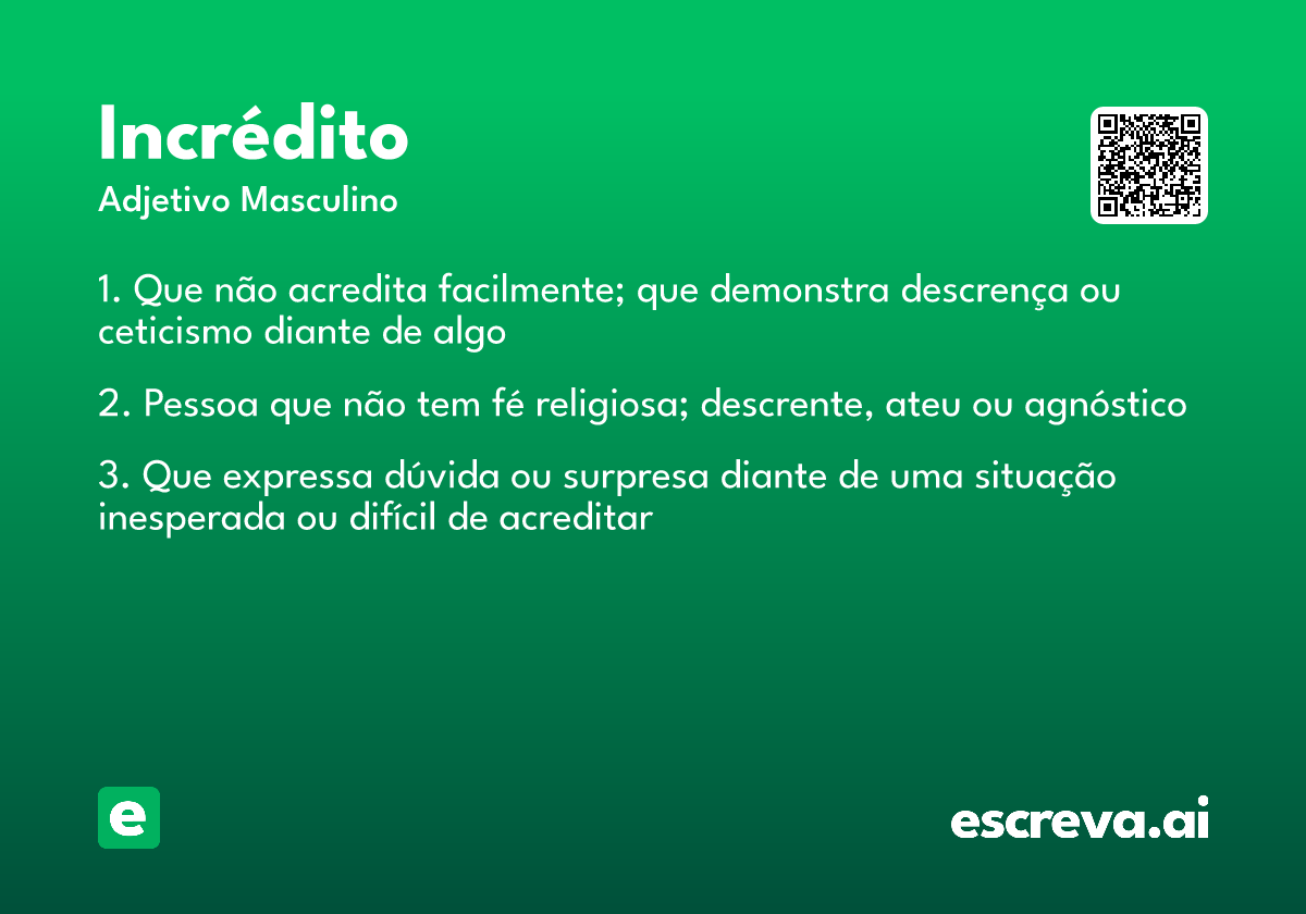 incrédito