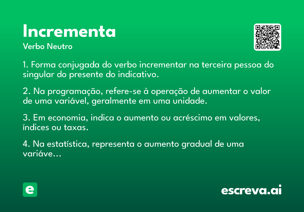 incrementa