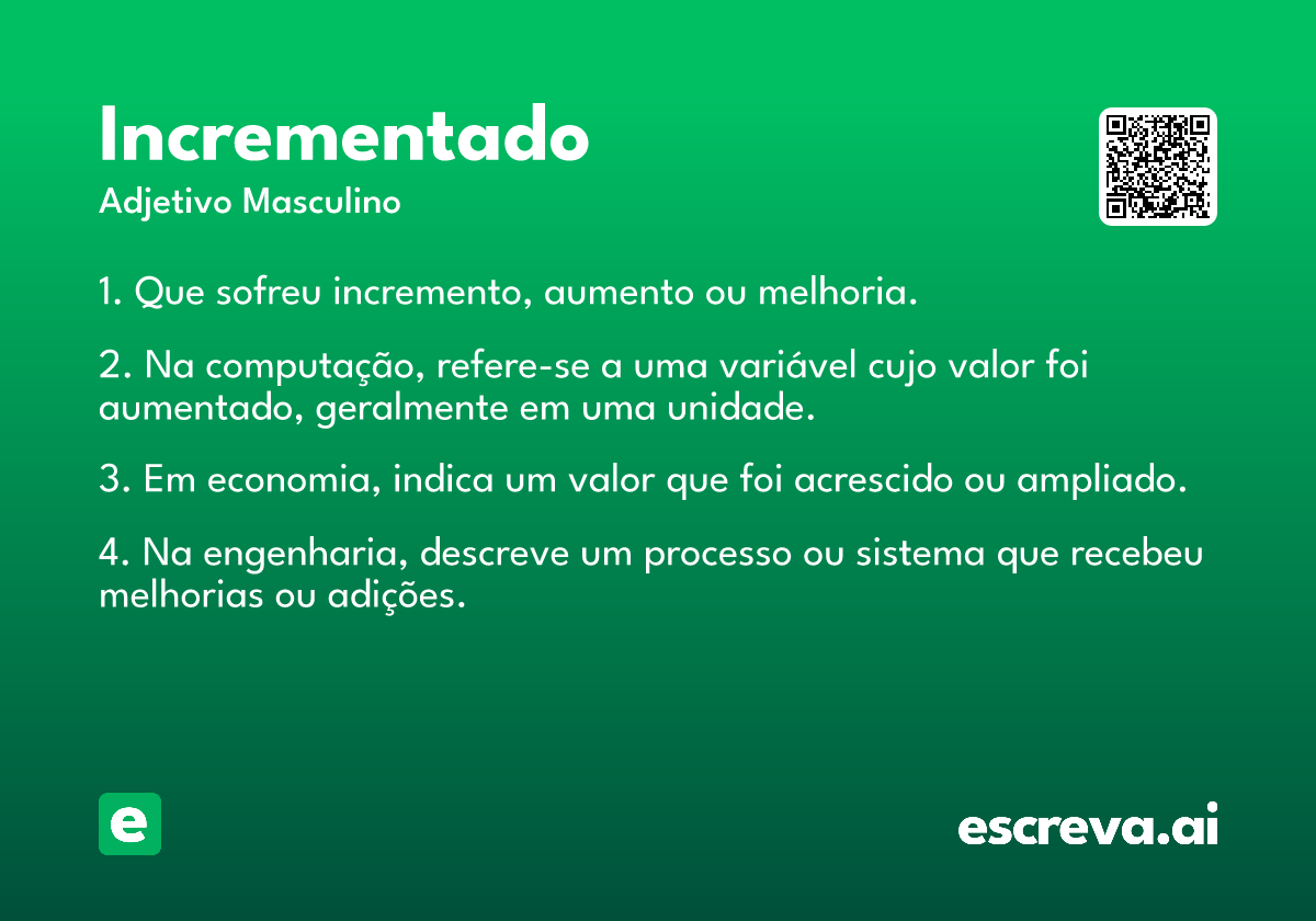 incrementado