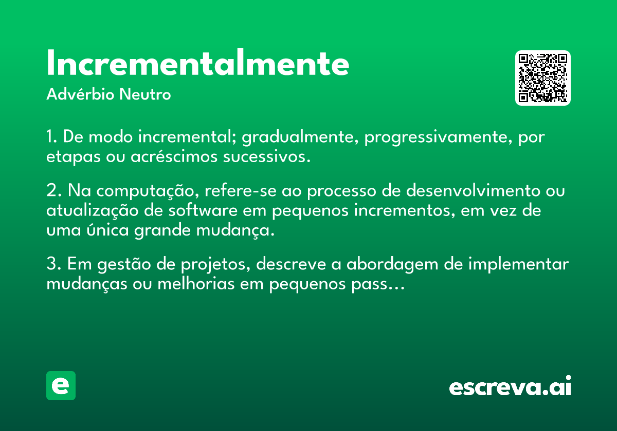 incrementalmente