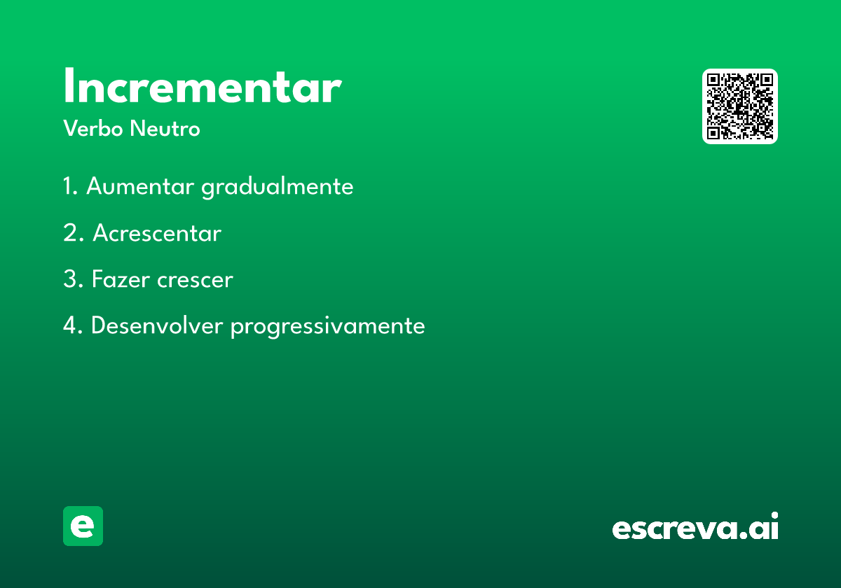 incrementar