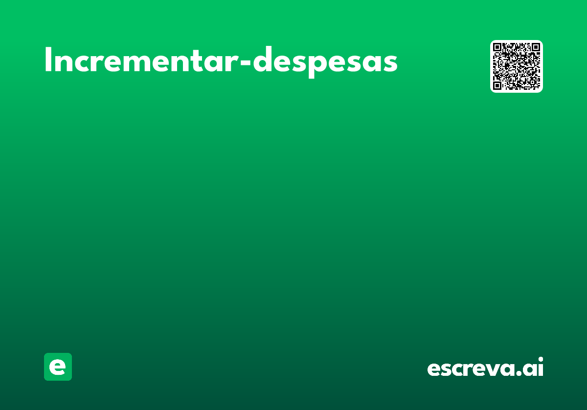 incrementar-despesas
