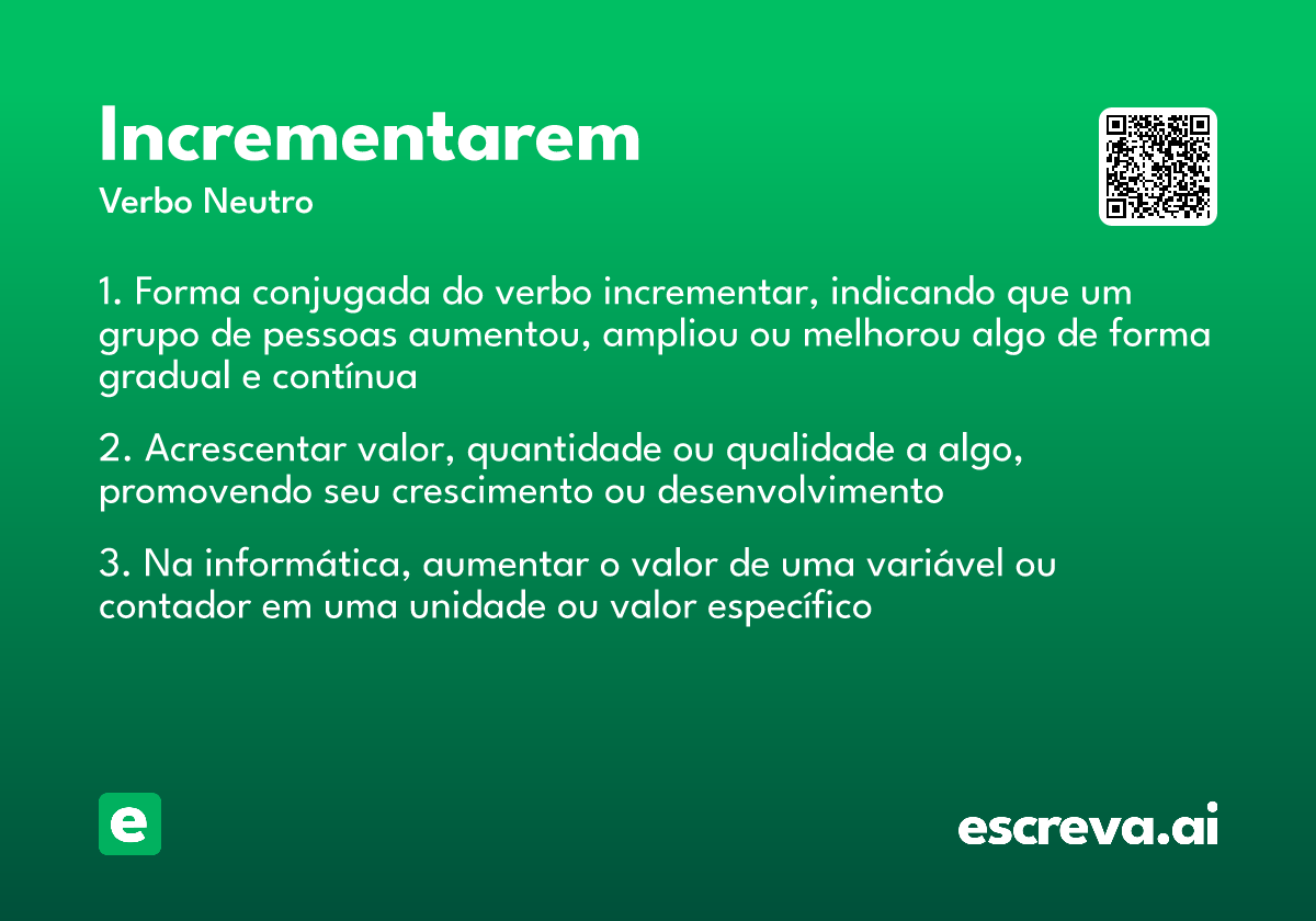 incrementarem