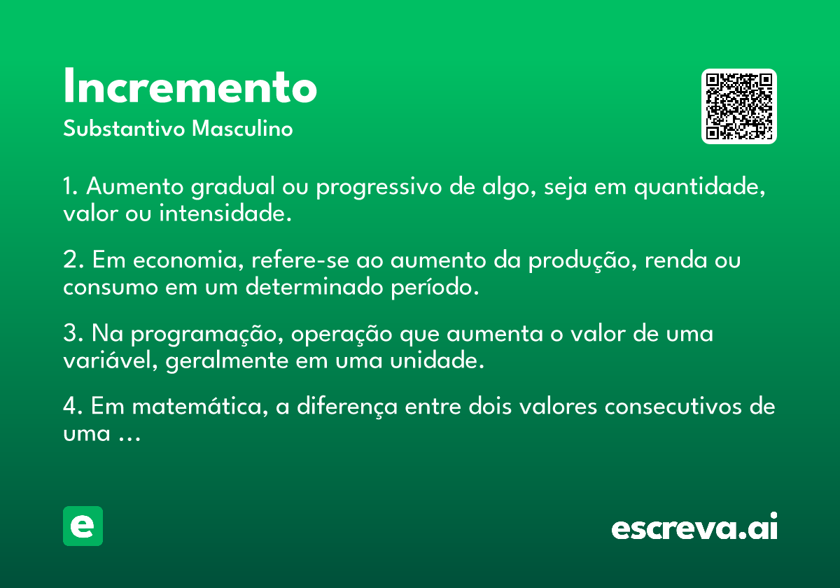 incremento