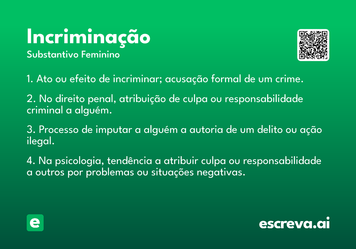 incriminação