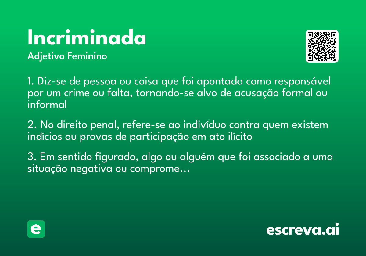 incriminada