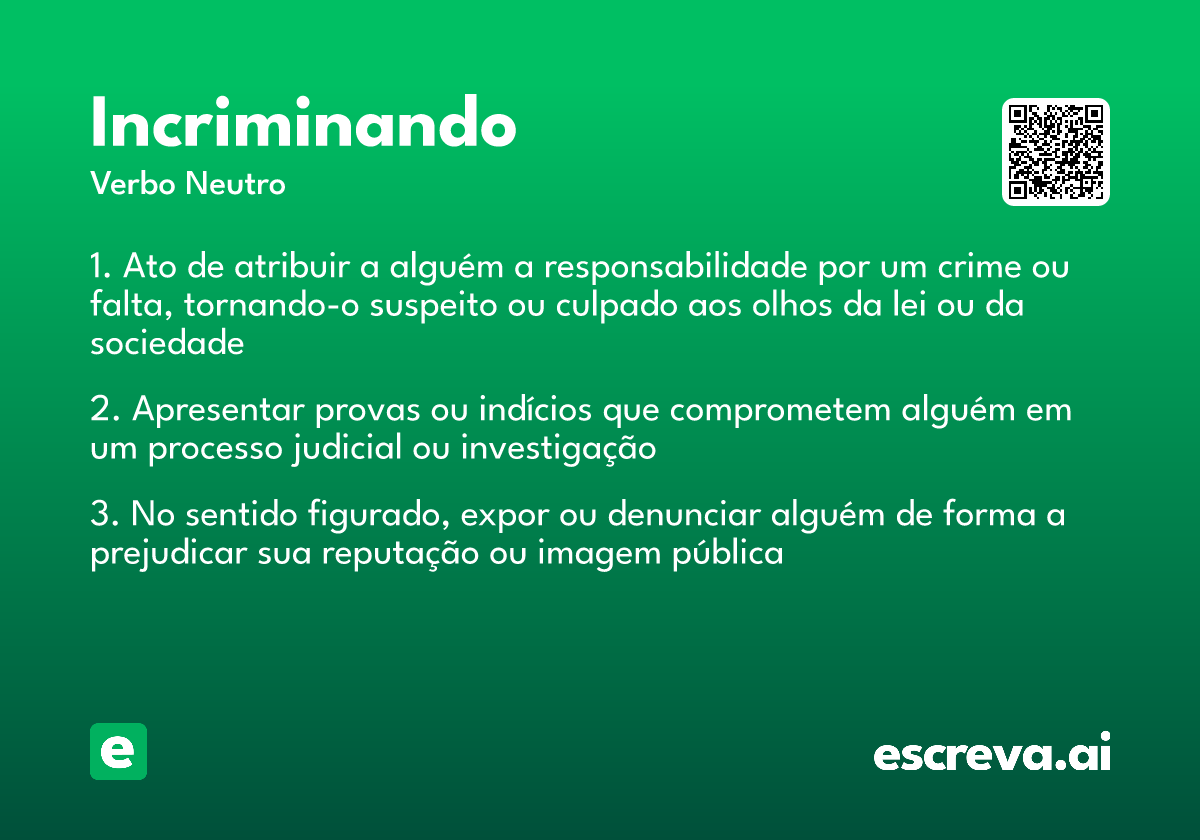 incriminando