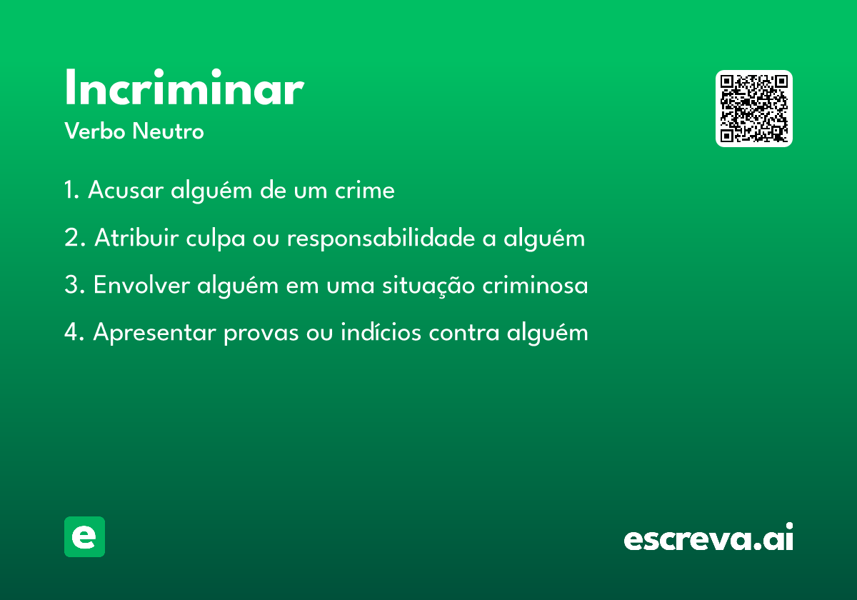 incriminar