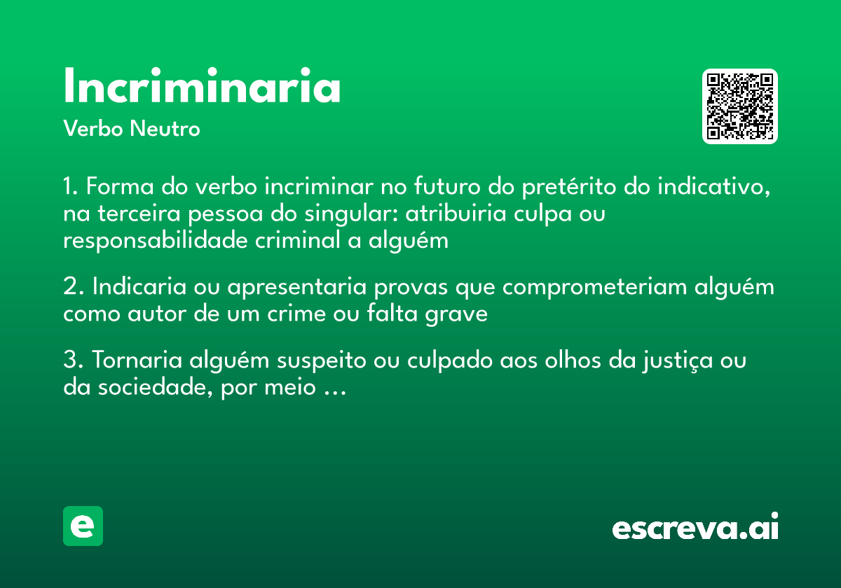incriminaria