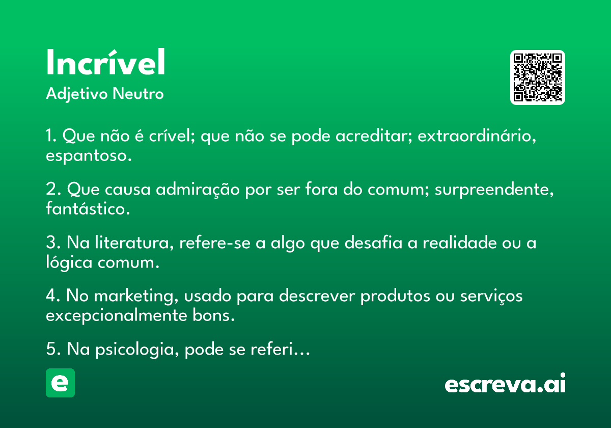 incrível