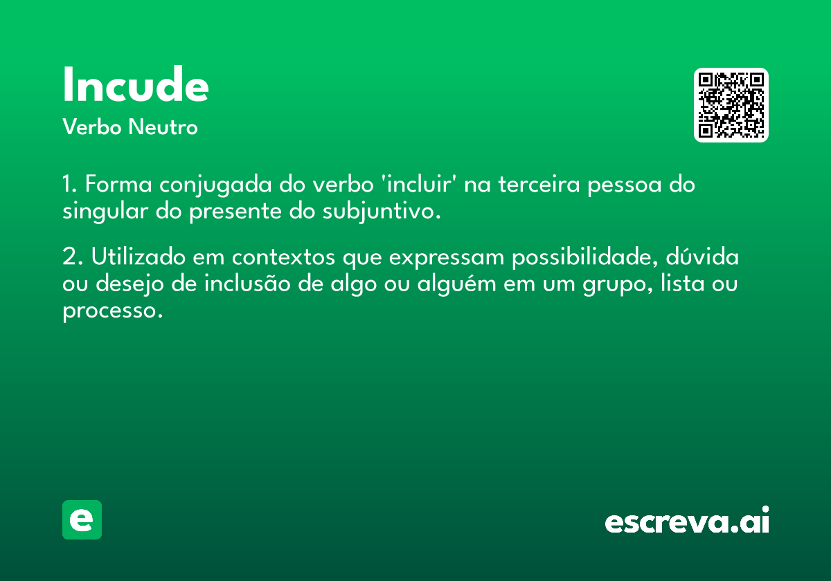 incude