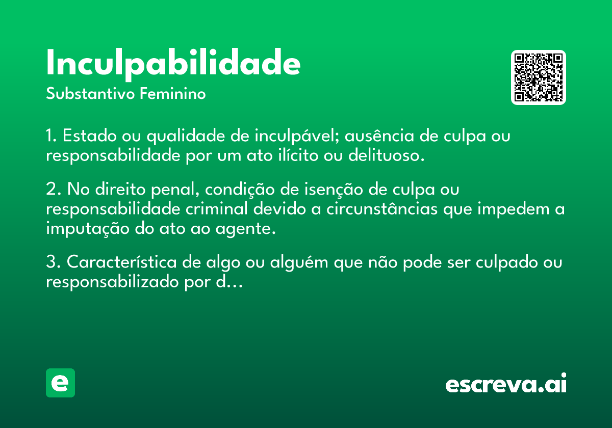 inculpabilidade