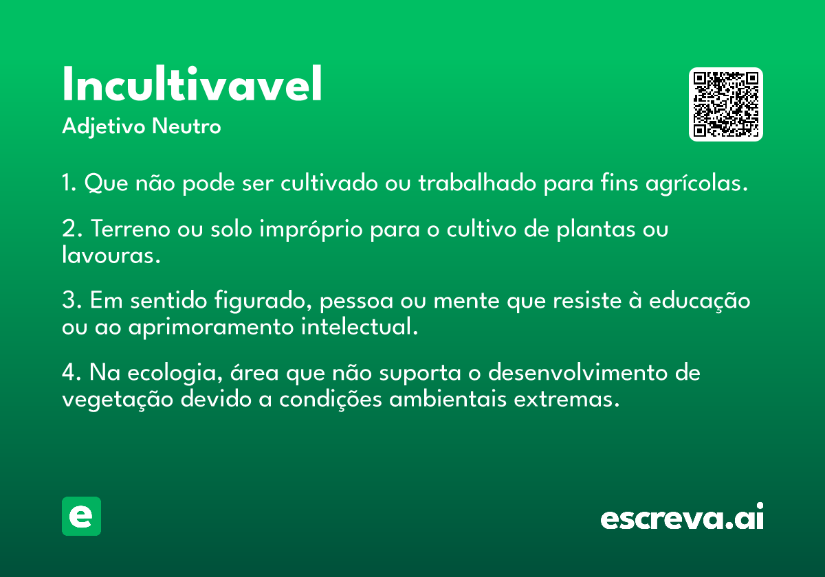 incultivavel