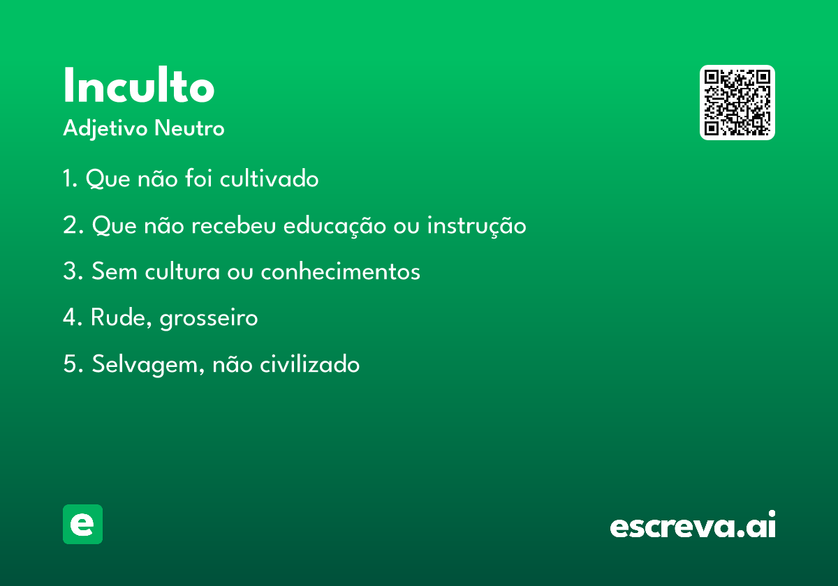 inculto