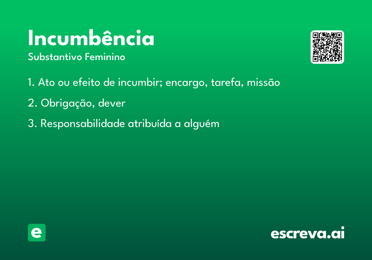incumbência