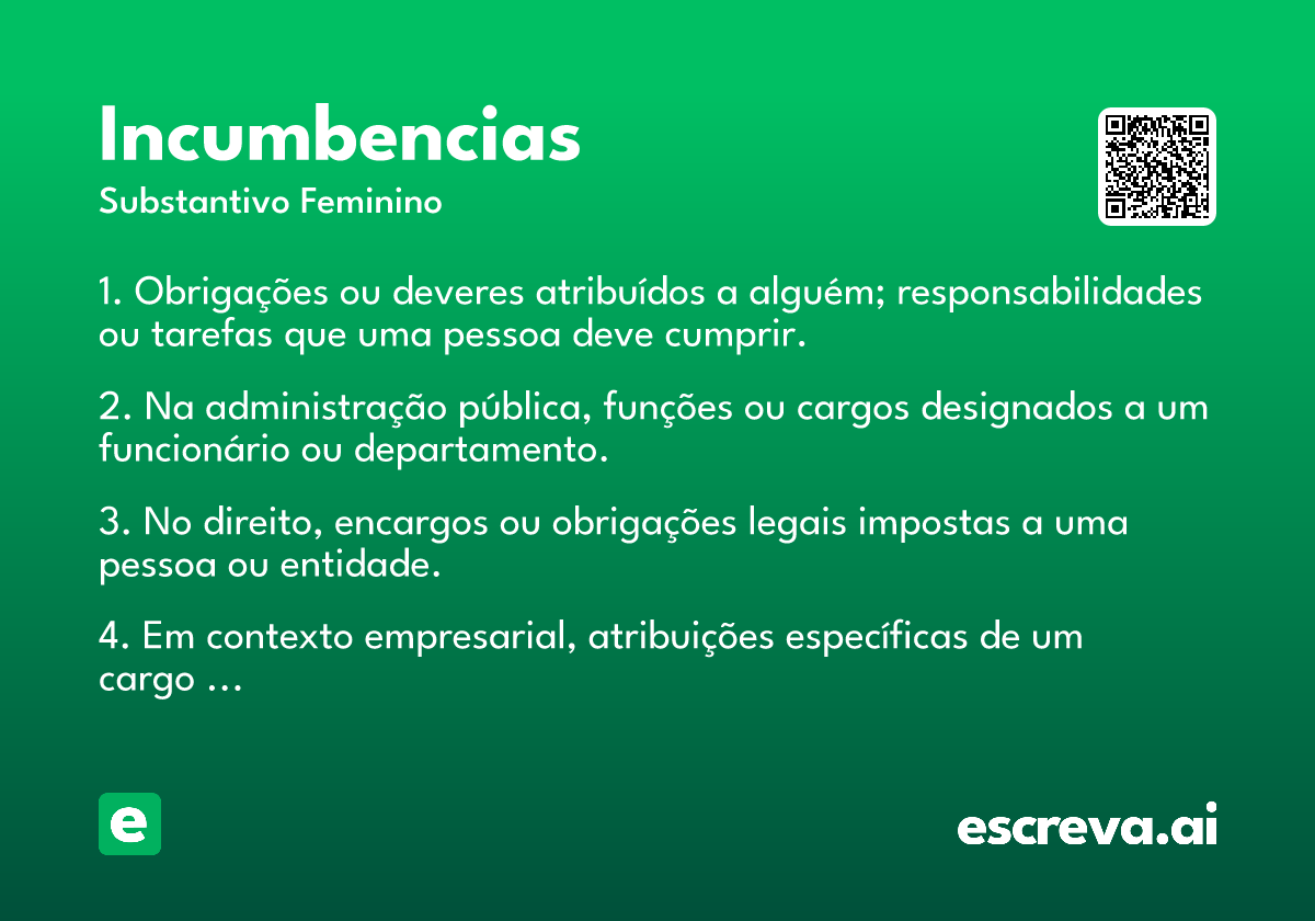incumbencias
