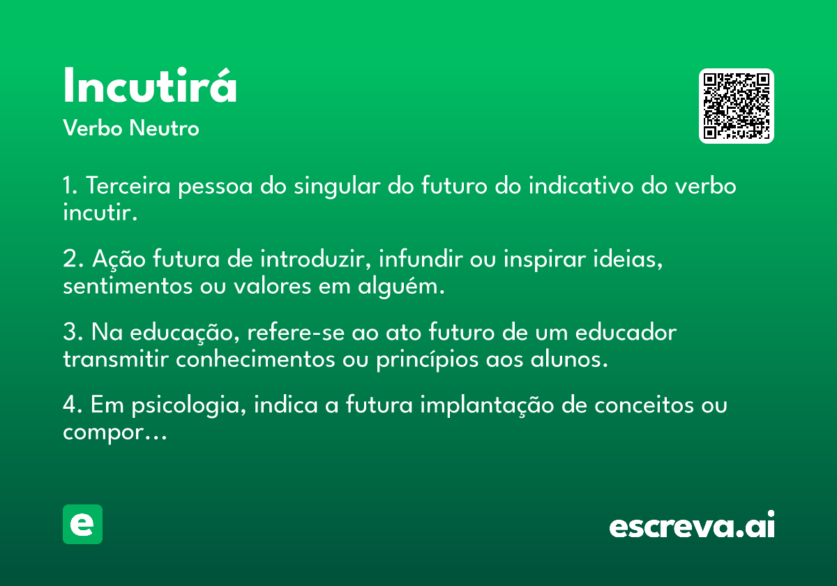 incutirá