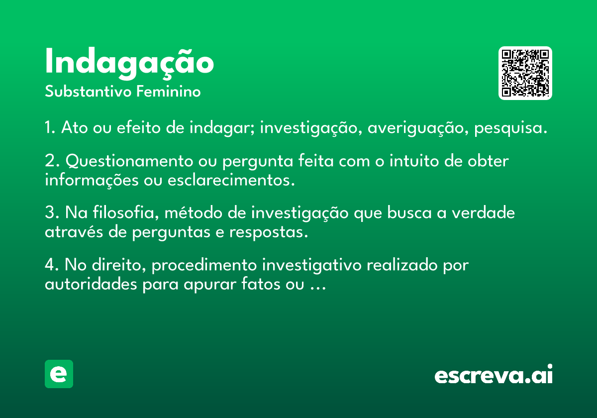 indagação