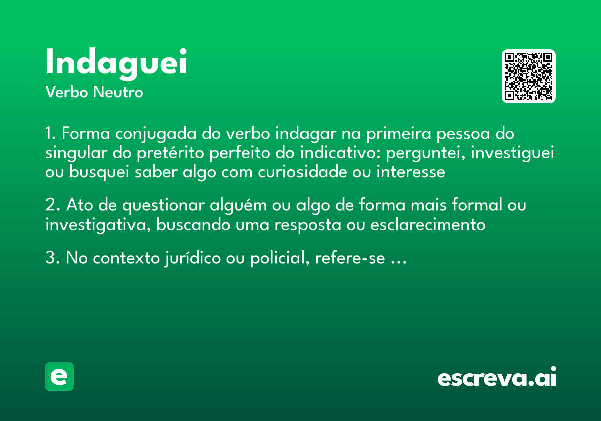 indaguei