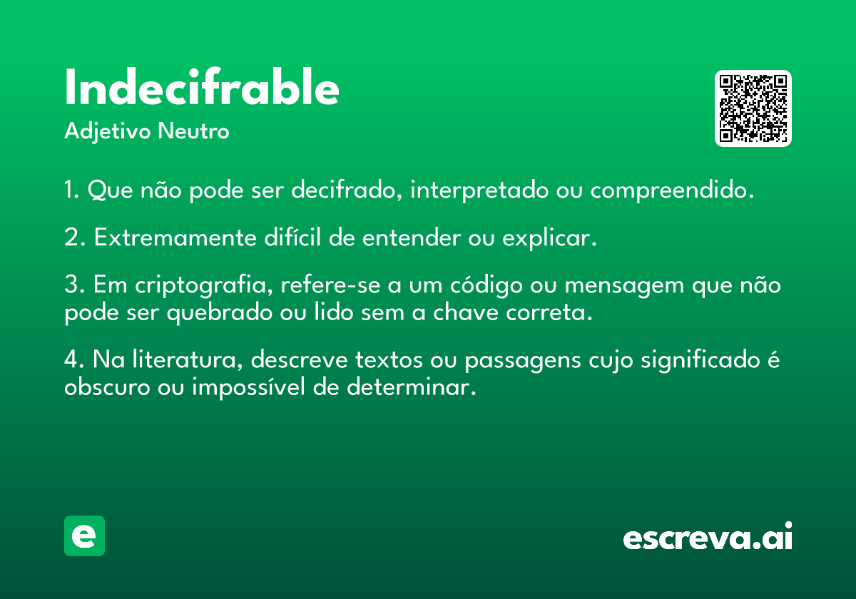 indecifrable
