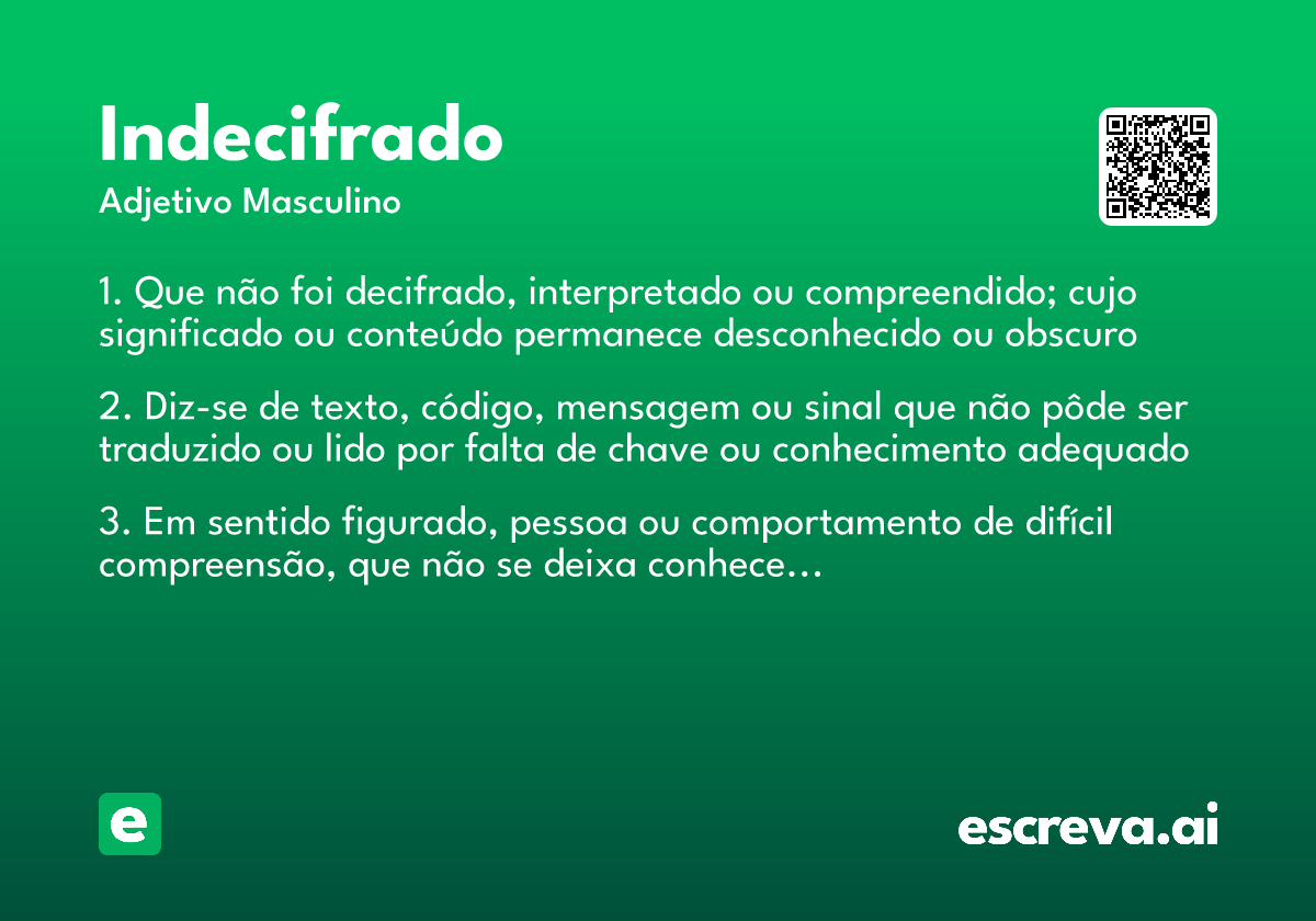 indecifrado