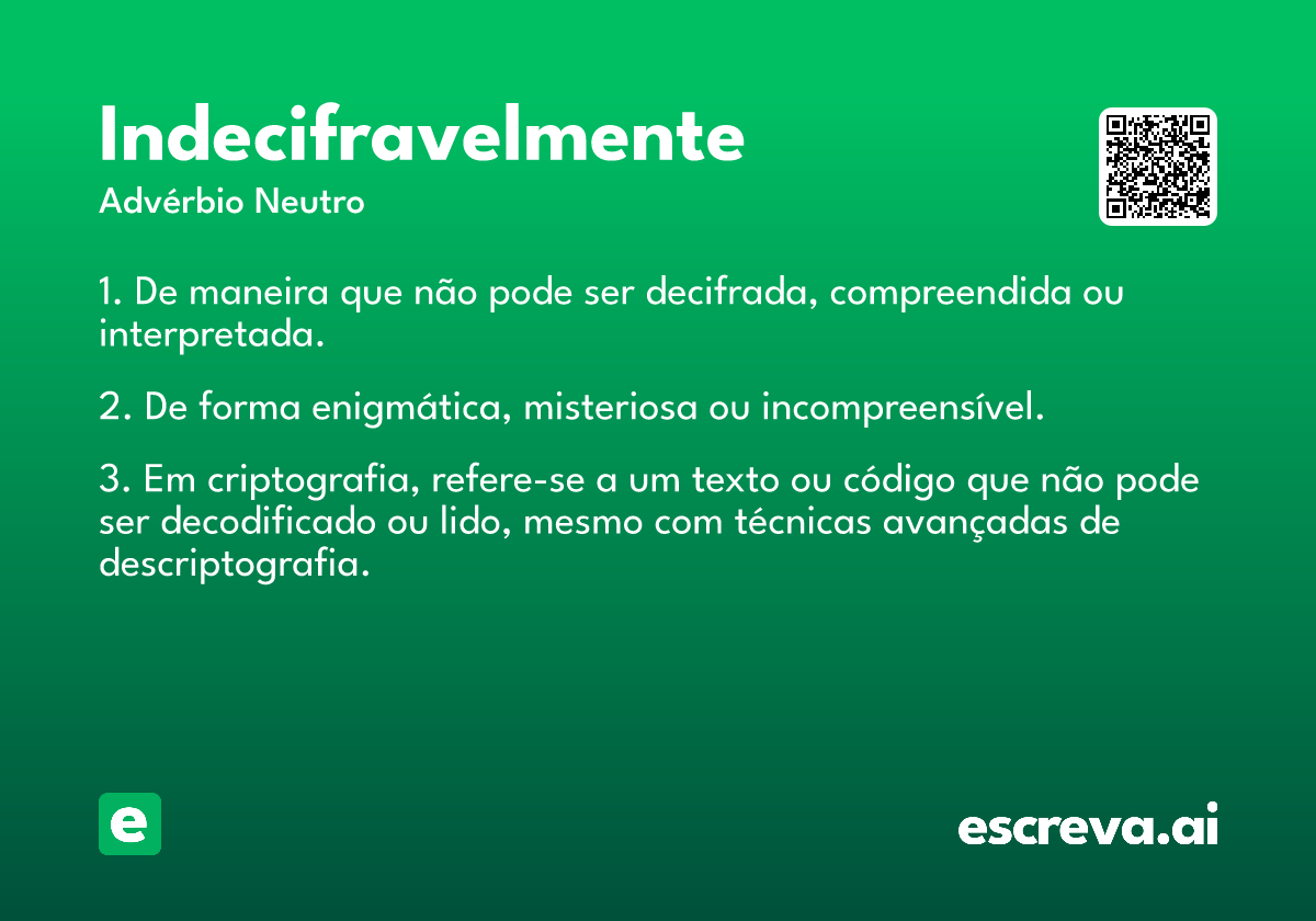 indecifravelmente