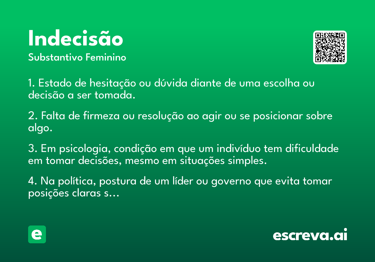 indecisão