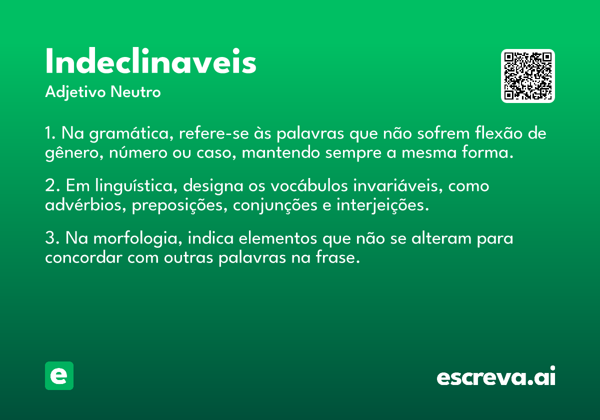 indeclinaveis