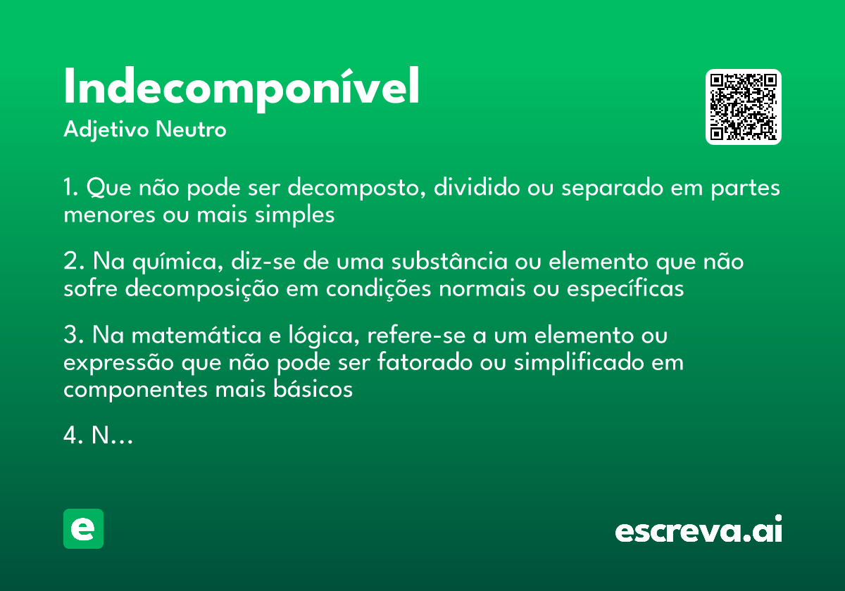 indecomponível