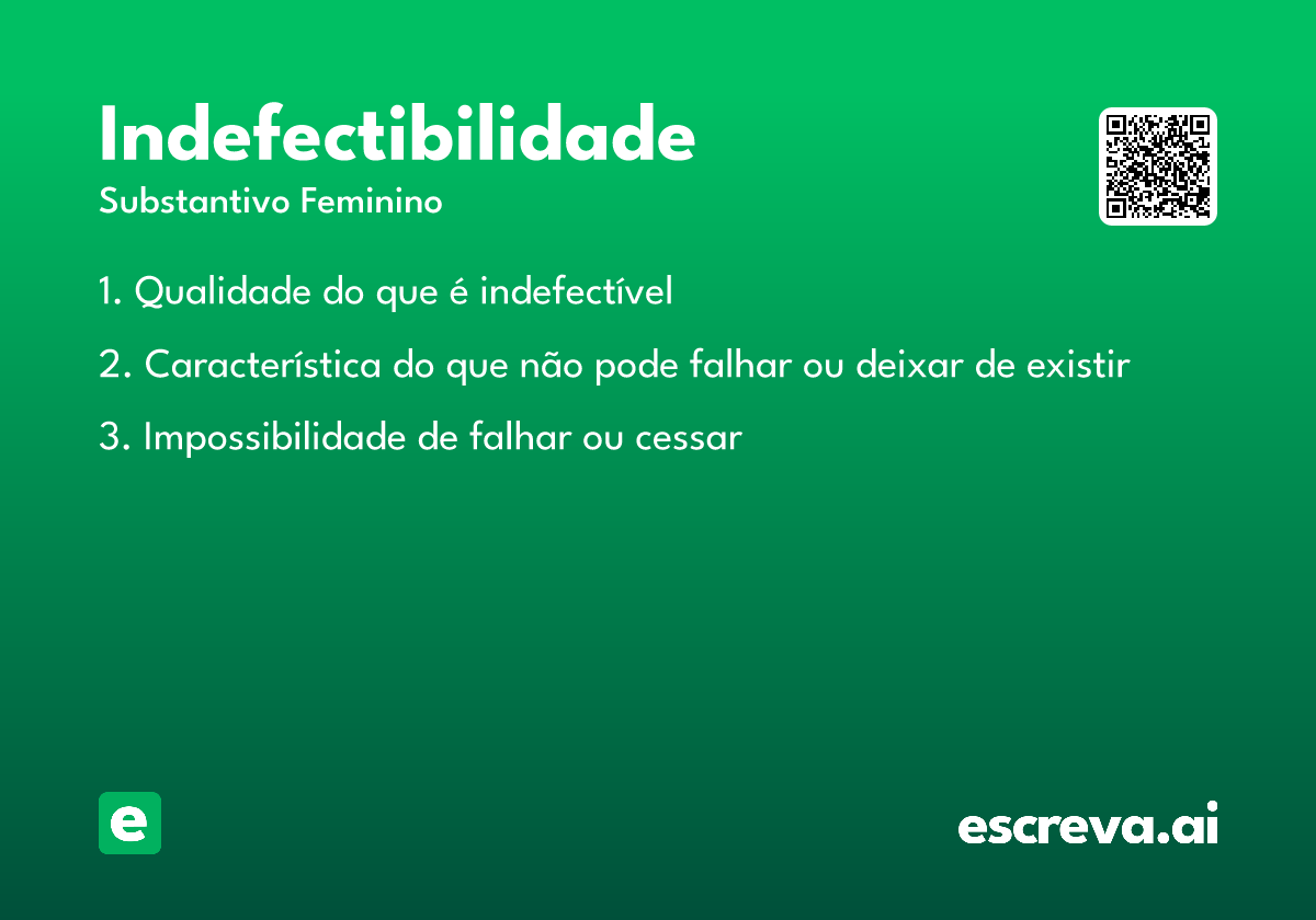 indefectibilidade