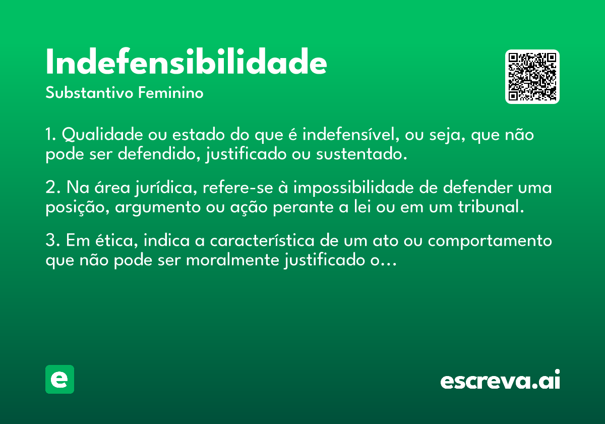 indefensibilidade