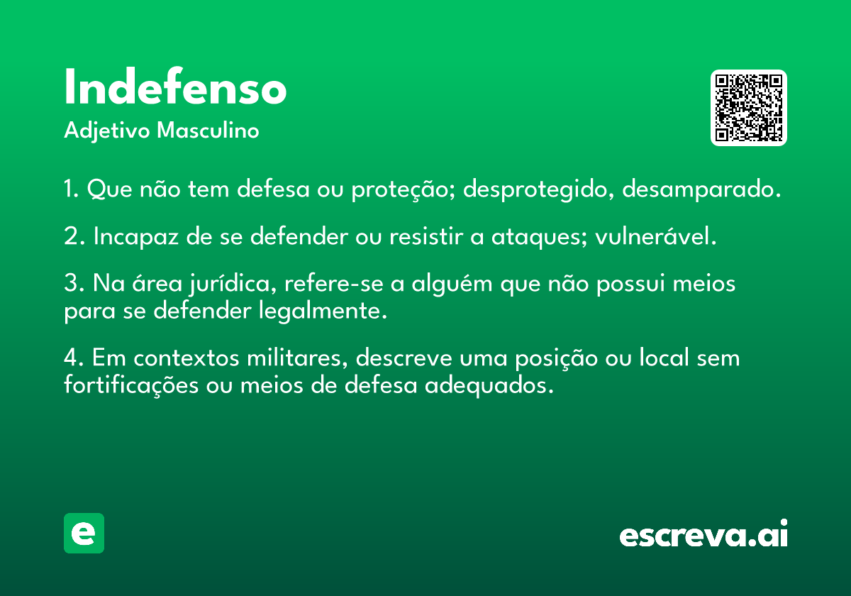 indefenso