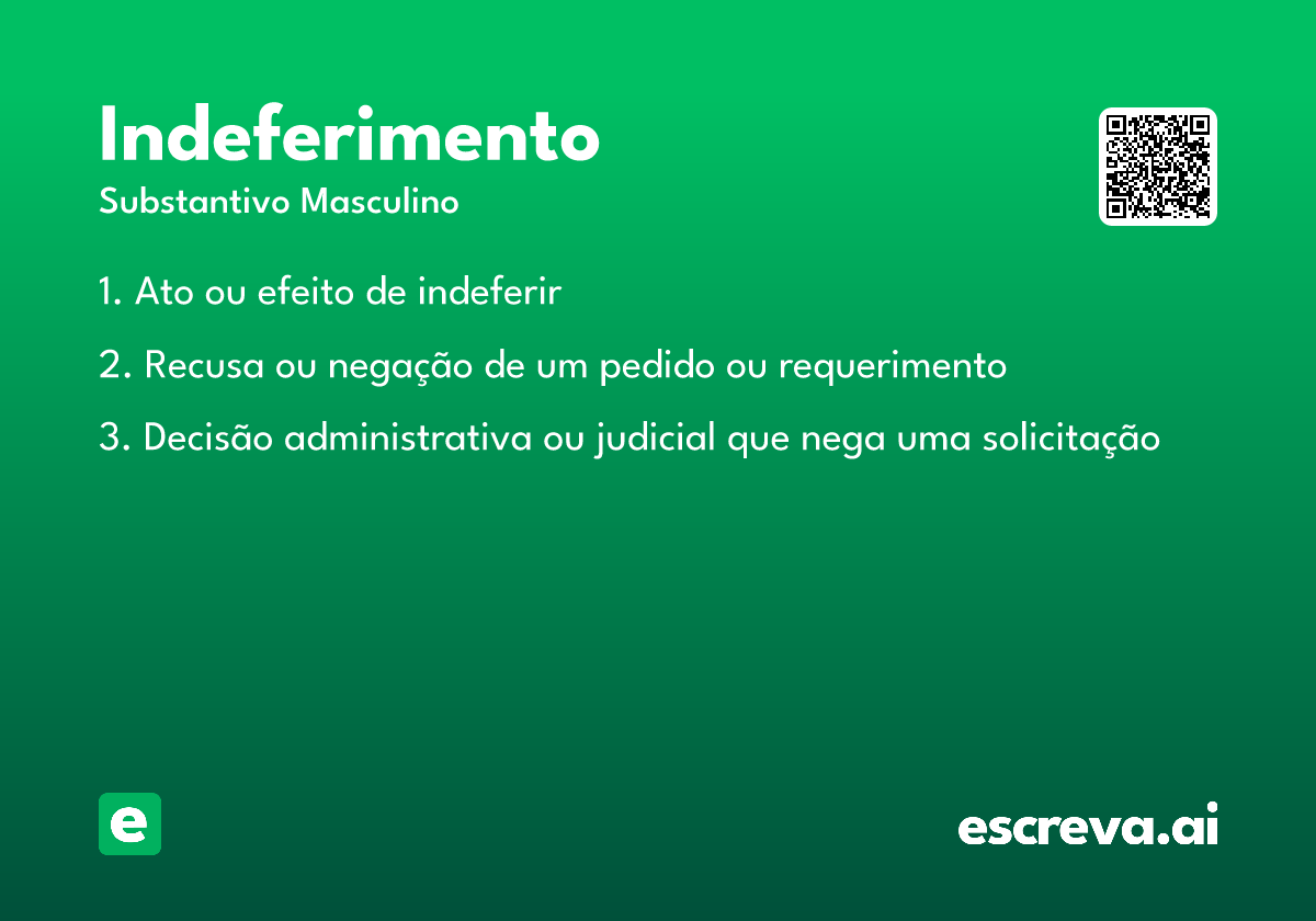 indeferimento