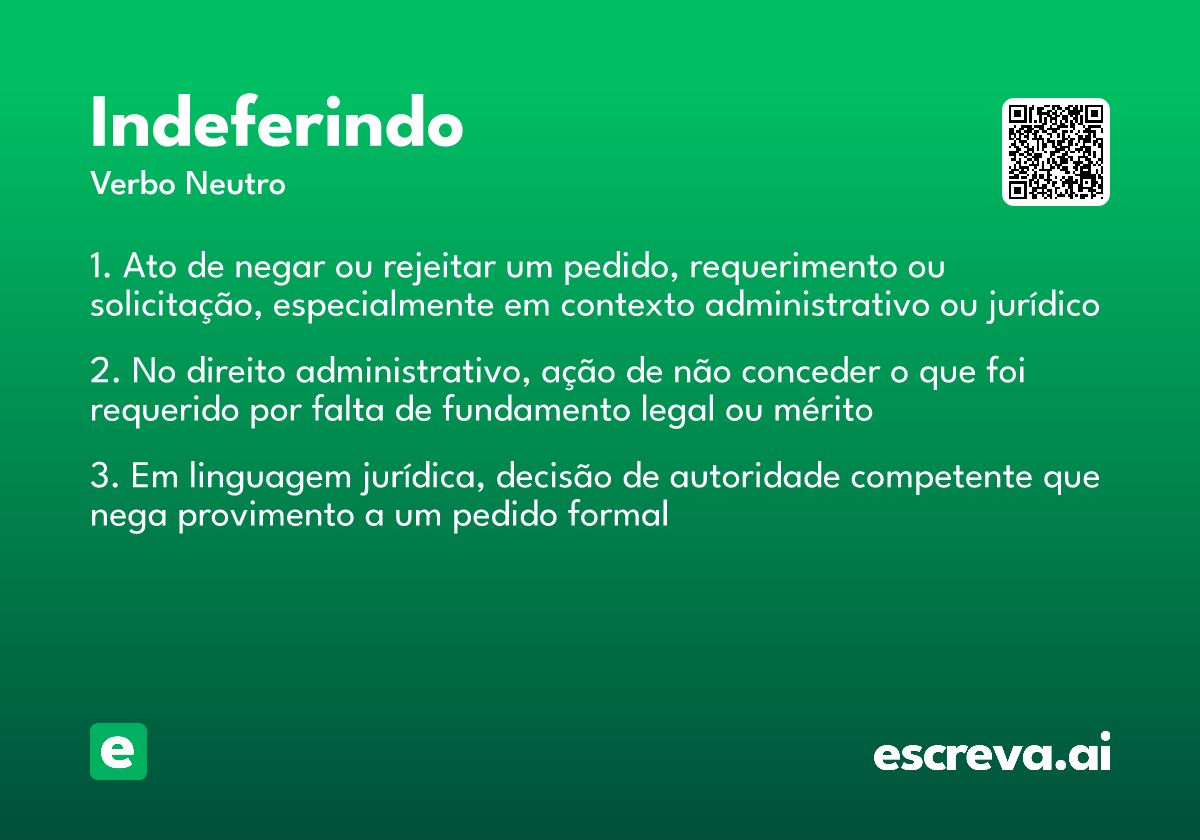 indeferindo