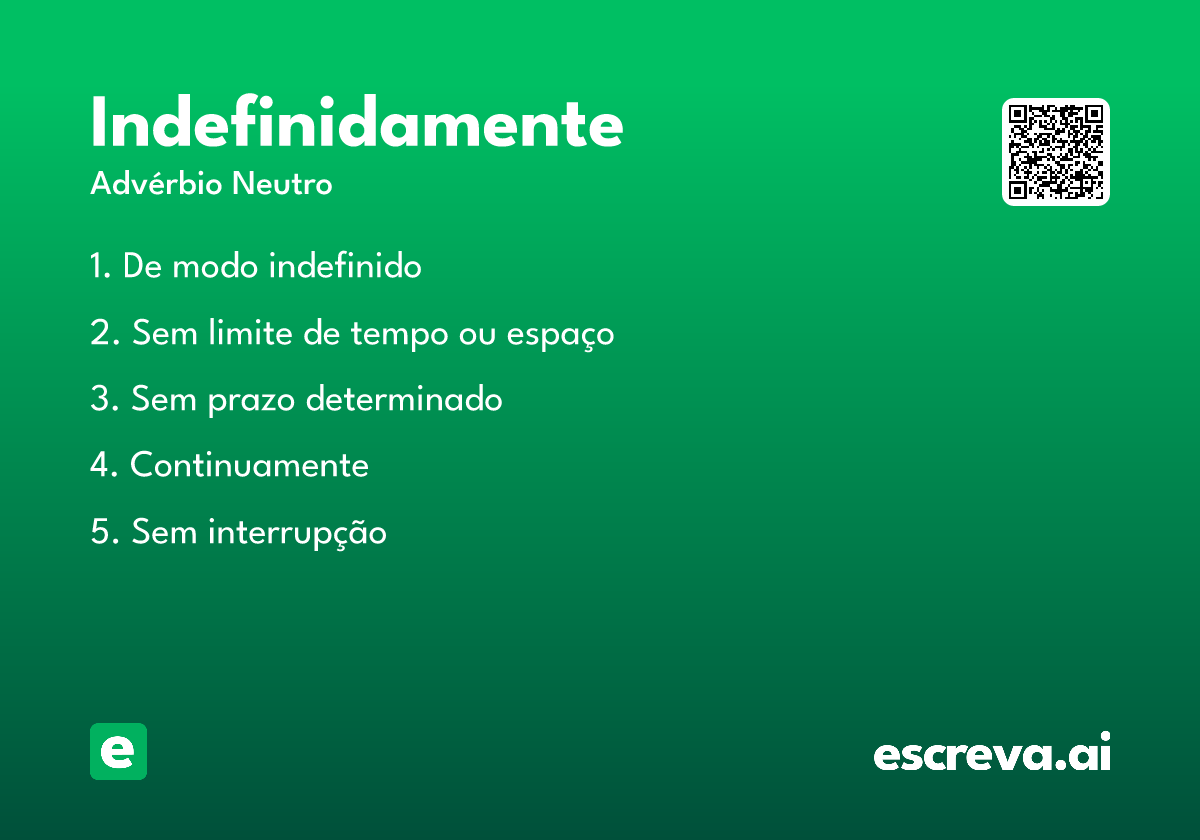 indefinidamente