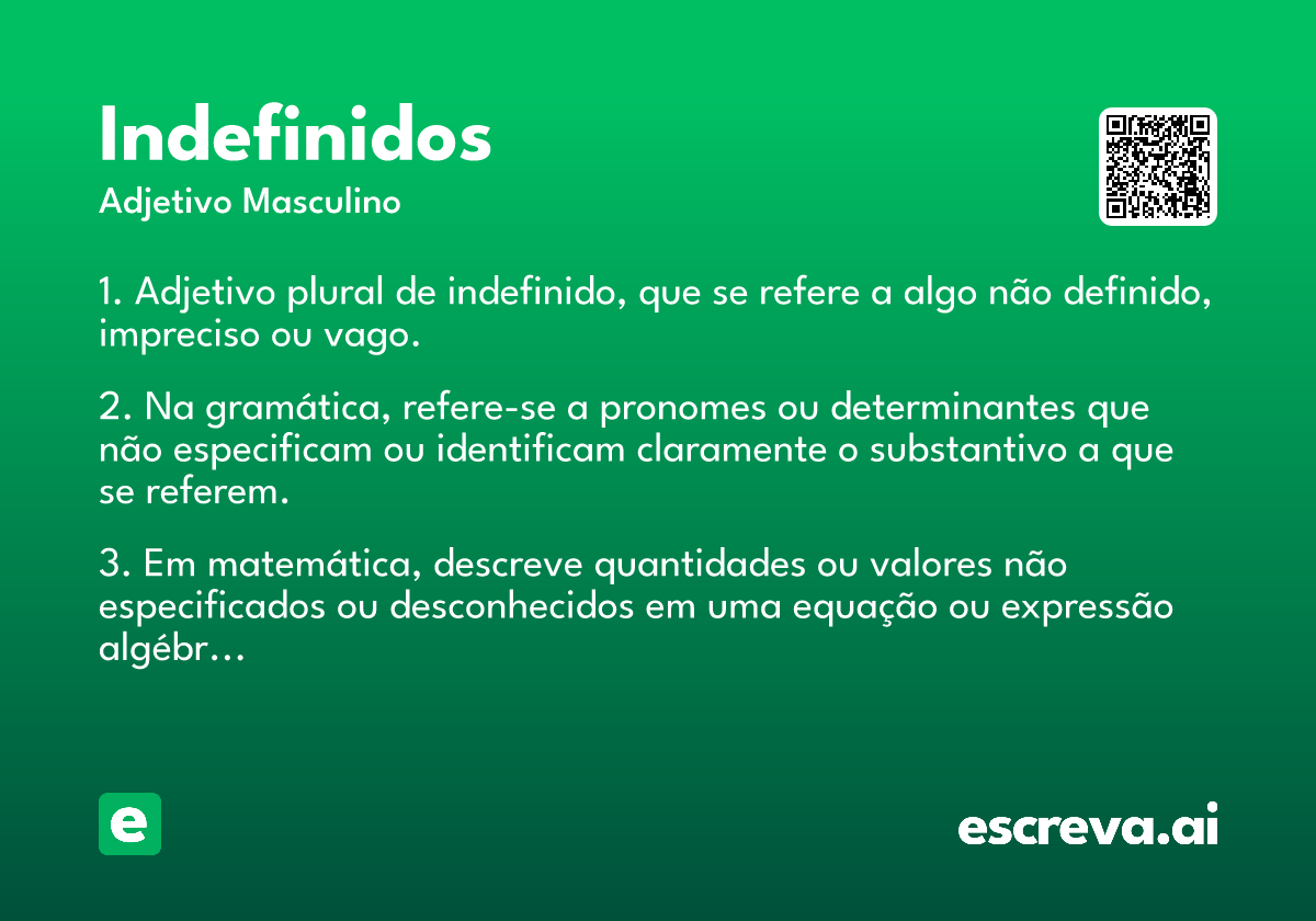 indefinidos