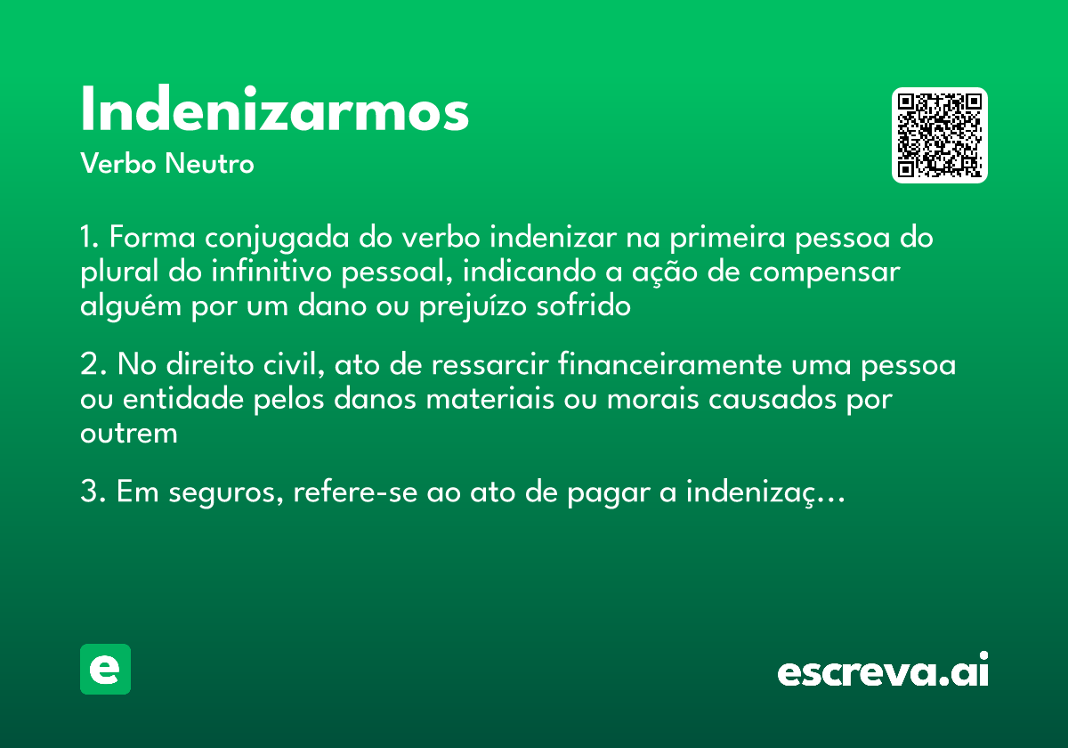 indenizarmos