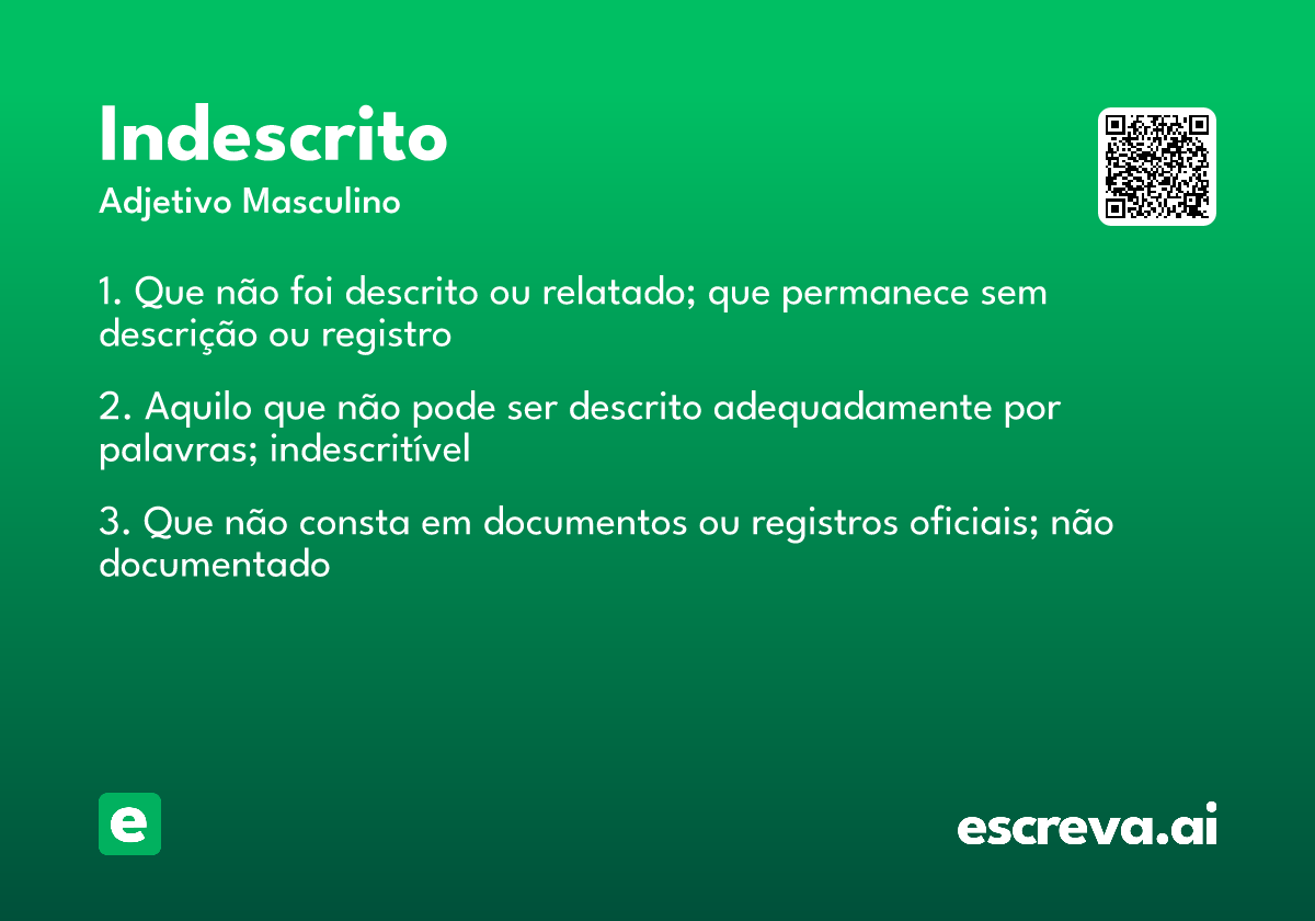 indescrito