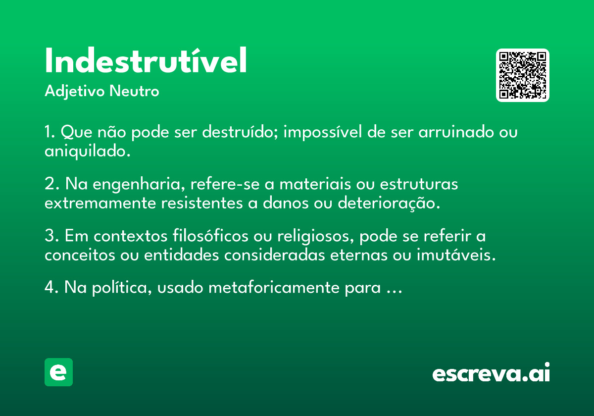indestrutível