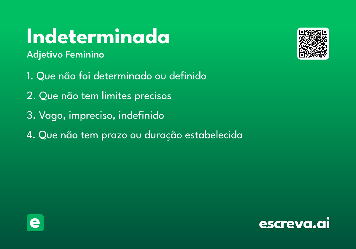 indeterminada