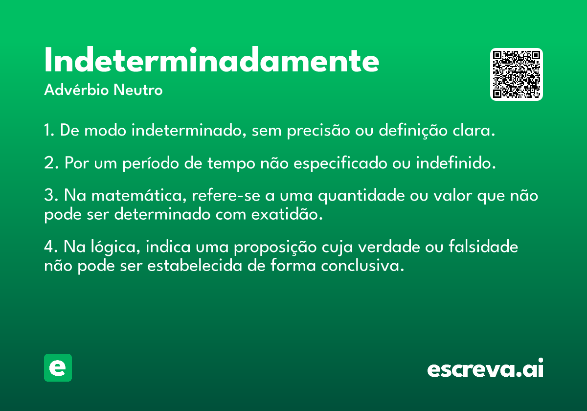 indeterminadamente