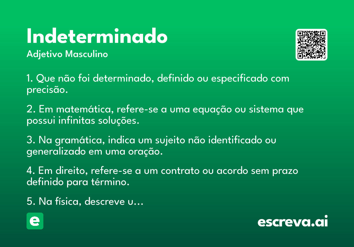indeterminado