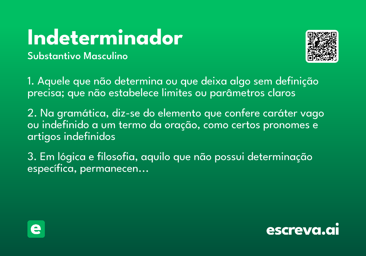 indeterminador