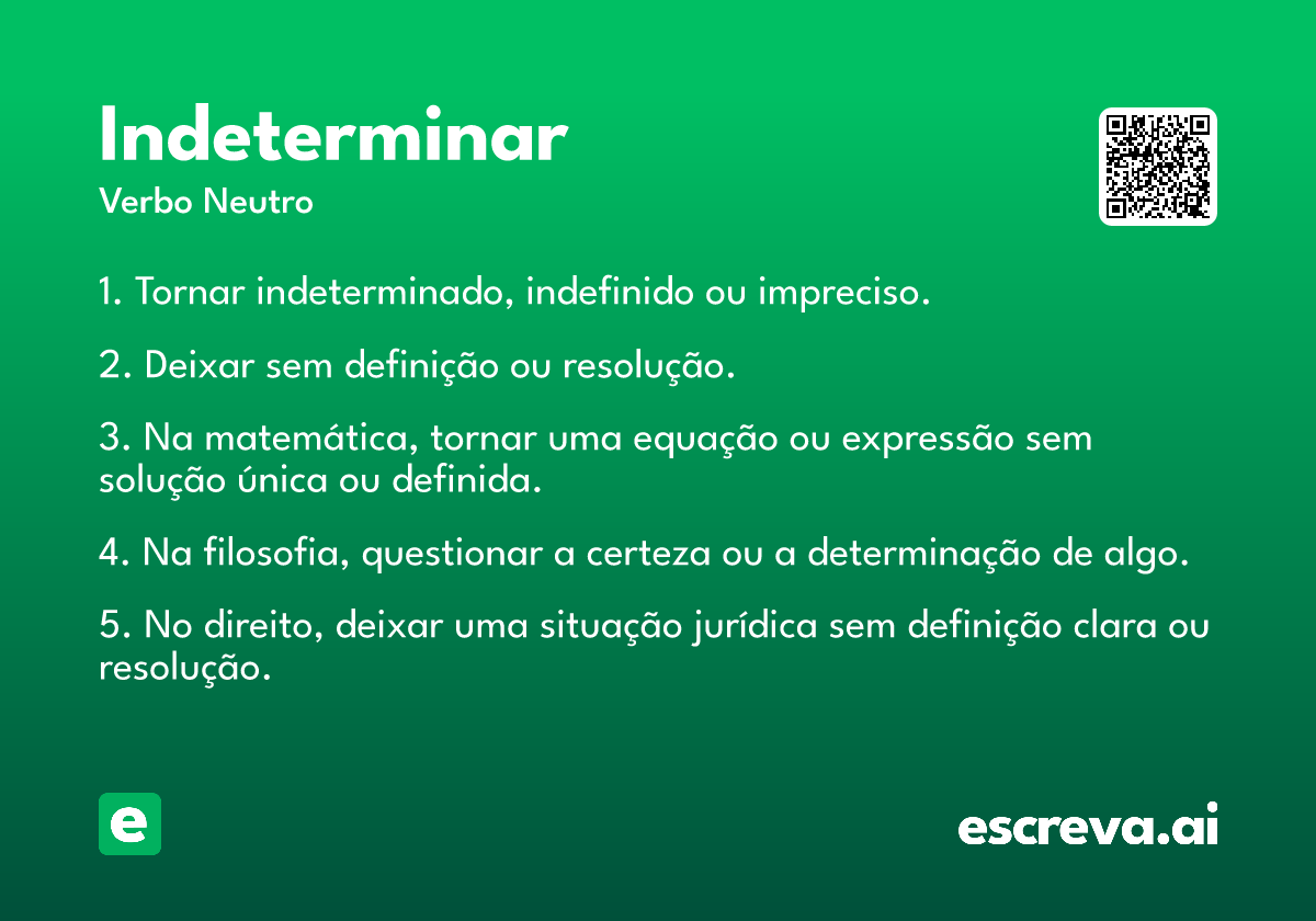 indeterminar