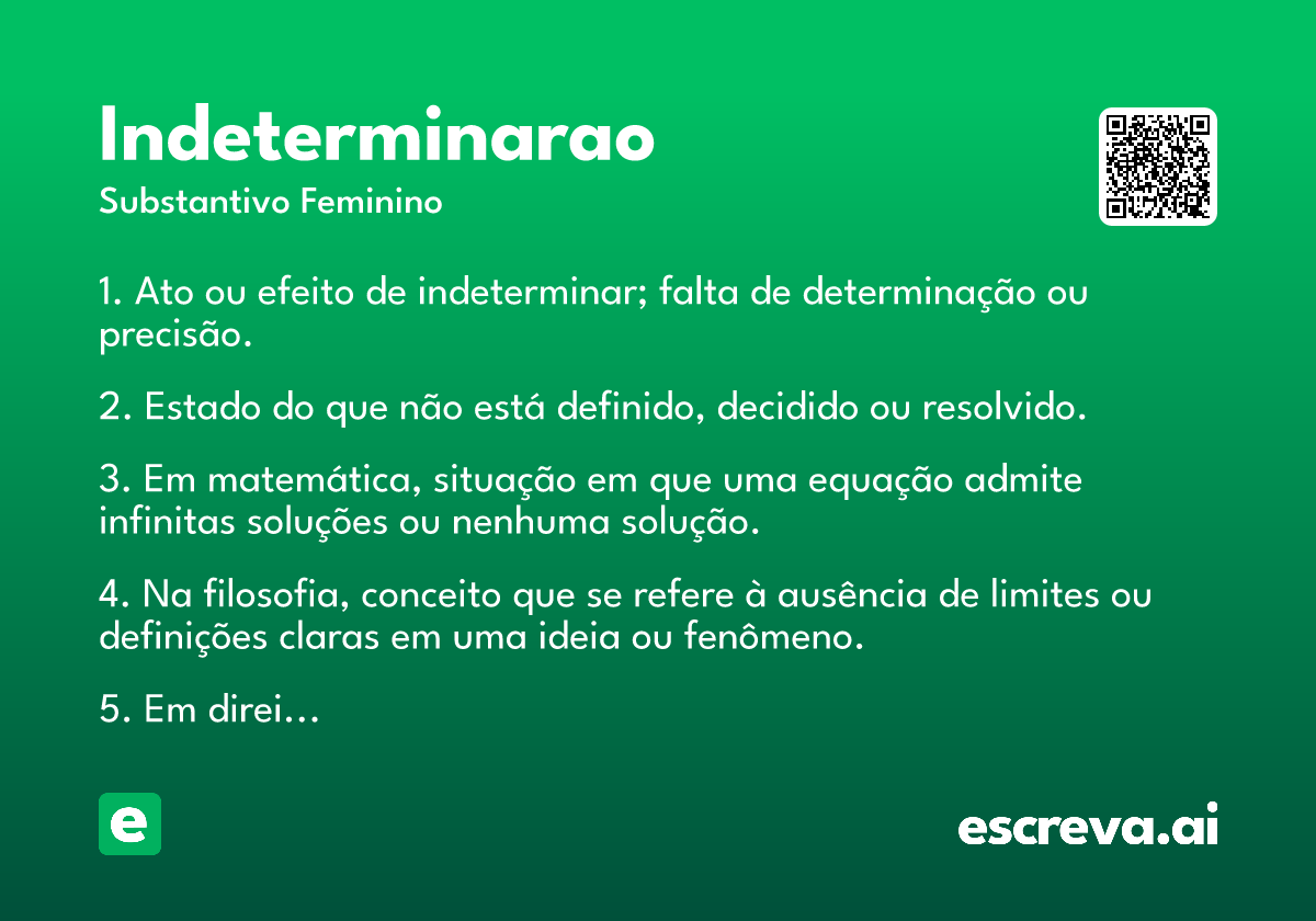 indeterminarao